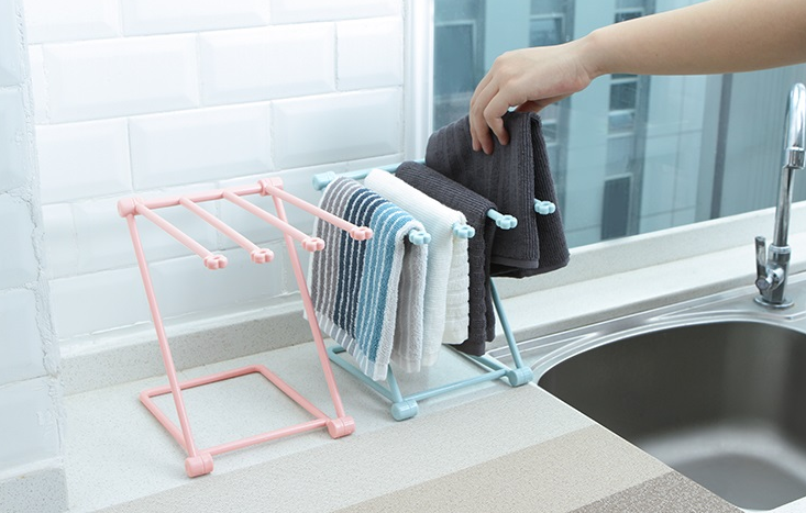 Foldable Dishcloth Shelf Organizer