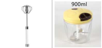 Semi-automatic Stainless Steel Egg Beater