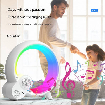 Q Light Analog Sunrise Digital Display Alarm Clock Bluetooth Audio Intelligent Wake-up Q Colorful Atmosphere Light