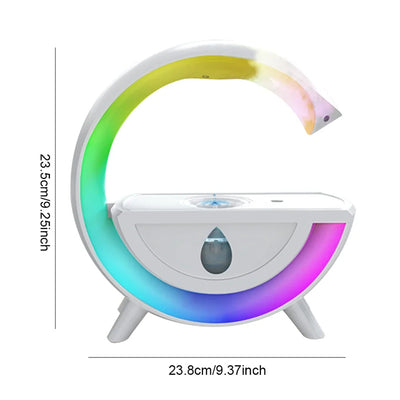 RGB Night Light Water Droplet Sprayer Anti-Gravity Air Humidifier 350ml