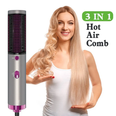 New Hot Air Hair Dryer Brush 3 In 1 Hair Blow