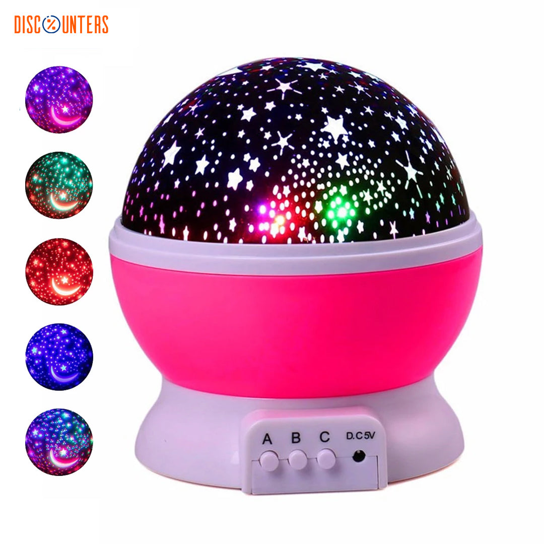 Projector Night Light Rotating Sky Moon Lamp