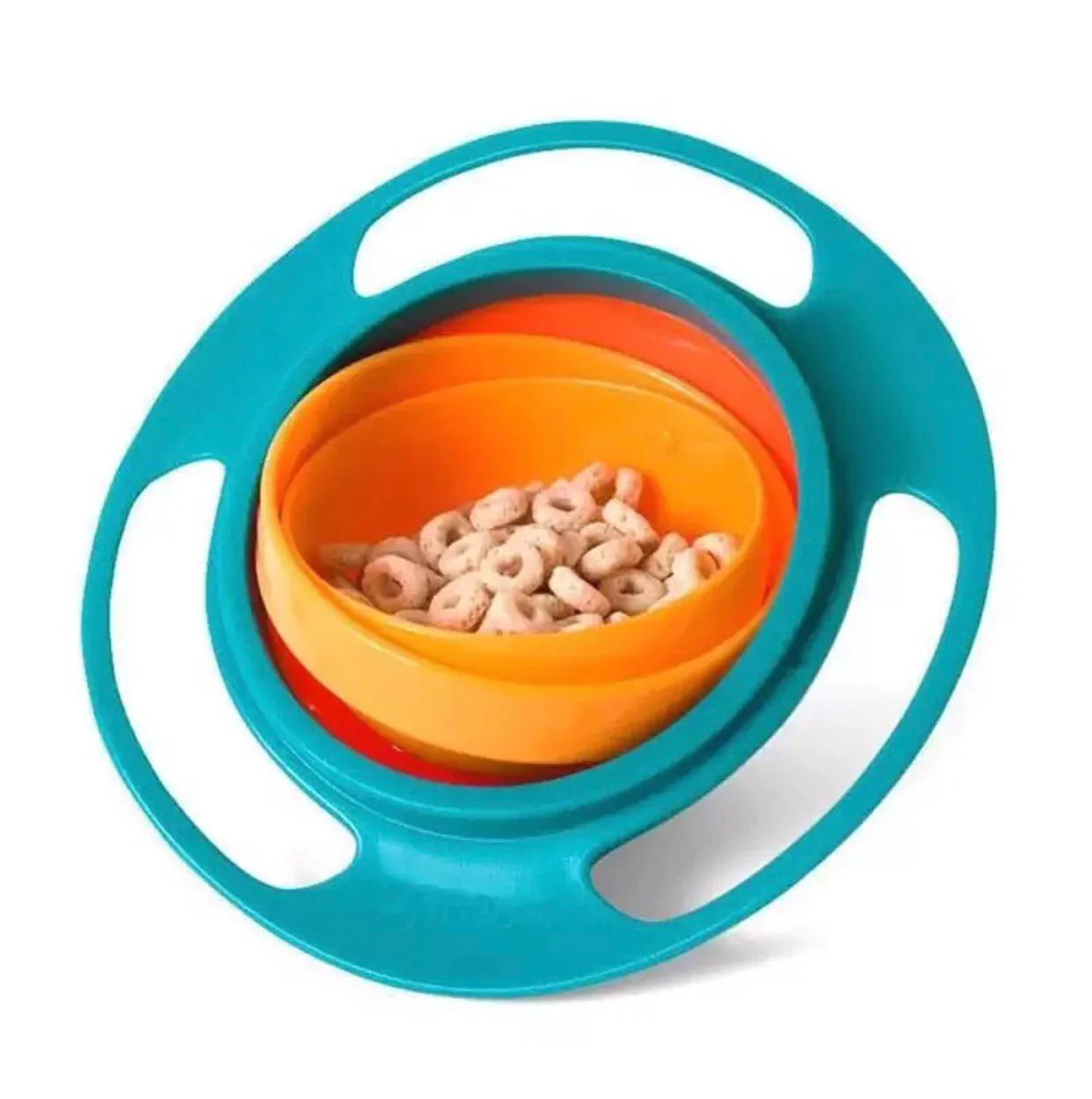 Spill Resistant Gyro Bowl, Magic Bowl 360 Degree Rotation