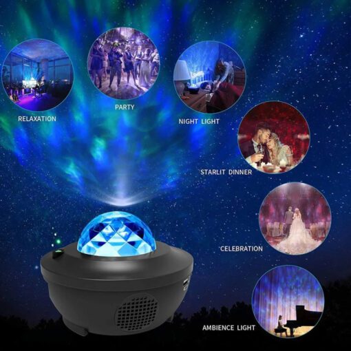 Led Star Ocean Wave Projector Night Light Galaxy LAMP